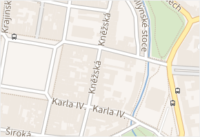 Kněžská v obci České Budějovice - mapa ulice