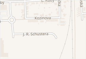 Kozinova v obci České Budějovice - mapa ulice