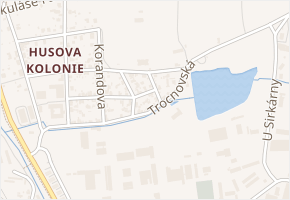 Krátká v obci České Budějovice - mapa ulice