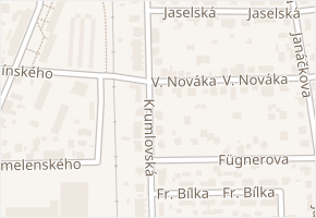 Krumlovská v obci České Budějovice - mapa ulice