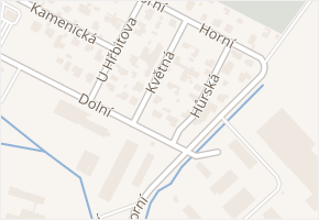 Květná v obci České Budějovice - mapa ulice