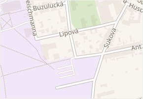 Lipová v obci České Budějovice - mapa ulice