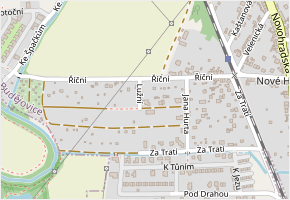 Lužní v obci České Budějovice - mapa ulice