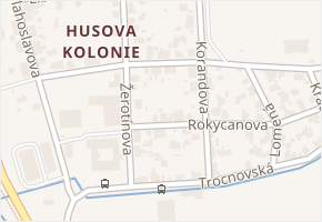 Mikuláše z Husi v obci České Budějovice - mapa ulice