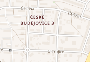 Neklanova v obci České Budějovice - mapa ulice
