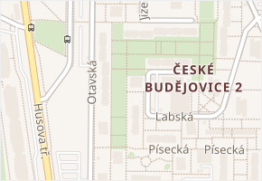 Otavská v obci České Budějovice - mapa ulice