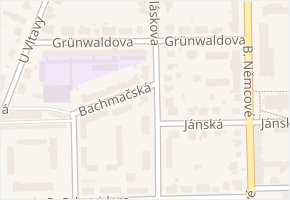 Pabláskova v obci České Budějovice - mapa ulice
