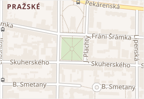 Palackého nám. v obci České Budějovice - mapa ulice