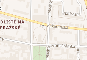 Pekárenská v obci České Budějovice - mapa ulice