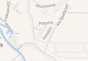 Potoční v obci České Budějovice - mapa ulice