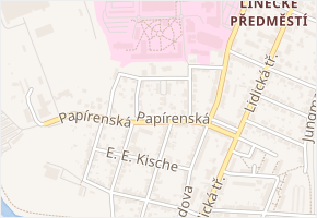 Preslova v obci České Budějovice - mapa ulice