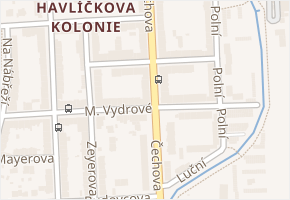 Roháče z Dubé v obci České Budějovice - mapa ulice
