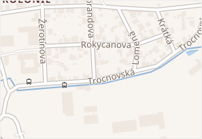 Rokycanova v obci České Budějovice - mapa ulice