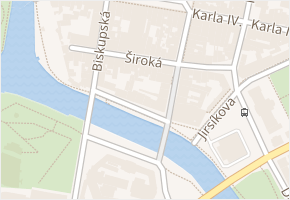 Široká v obci České Budějovice - mapa ulice