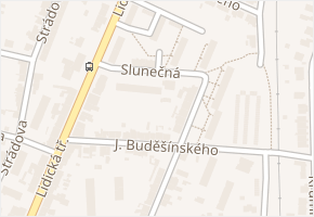 Slunečná v obci České Budějovice - mapa ulice