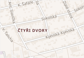 Sokolská v obci České Budějovice - mapa ulice