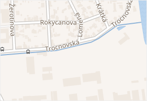 Trocnovská v obci České Budějovice - mapa ulice