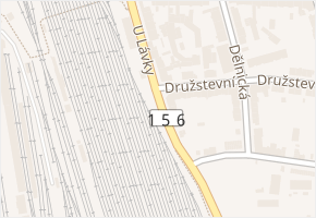 U Lávky v obci České Budějovice - mapa ulice