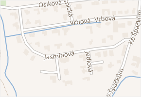 Vrbová v obci České Budějovice - mapa ulice