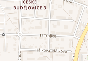 Zachariášova v obci České Budějovice - mapa ulice