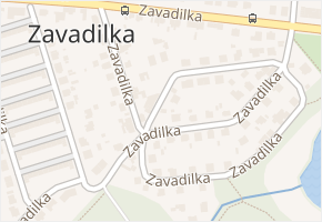 Zavadilka v obci České Budějovice - mapa ulice