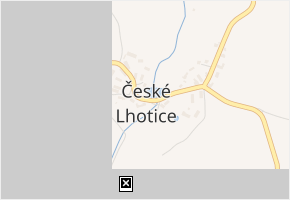 České Lhotice v obci České Lhotice - mapa části obce