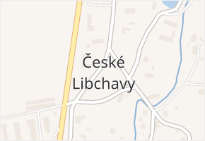 České Libchavy v obci České Libchavy - mapa části obce