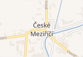 České Meziříčí v obci České Meziříčí - mapa části obce