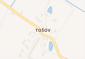 Tošov v obci České Meziříčí - mapa části obce