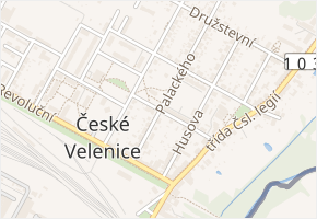 Palackého v obci České Velenice - mapa ulice