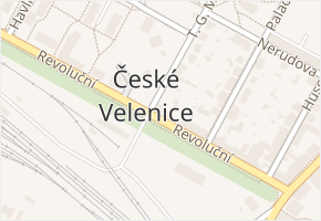 Revoluční v obci České Velenice - mapa ulice