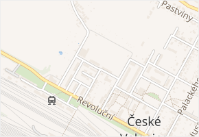 U Stadionu v obci České Velenice - mapa ulice