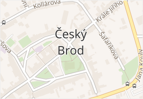 Český Brod v obci Český Brod - mapa části obce