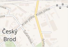 Jana Kouly v obci Český Brod - mapa ulice