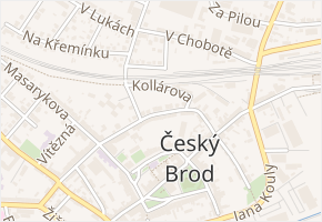 Kollárova v obci Český Brod - mapa ulice