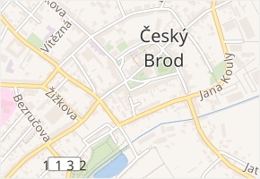 Lázeňská v obci Český Brod - mapa ulice