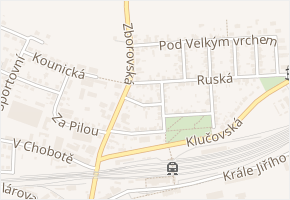 Lužická v obci Český Brod - mapa ulice