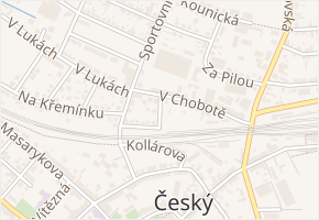 Tovární v obci Český Brod - mapa ulice