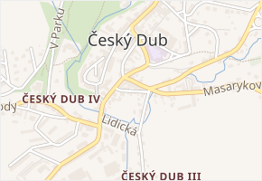 Boženy Němcové v obci Český Dub - mapa ulice