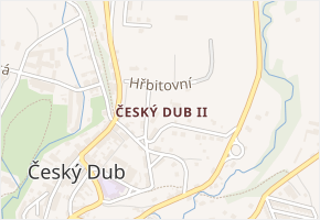 Český Dub II v obci Český Dub - mapa části obce