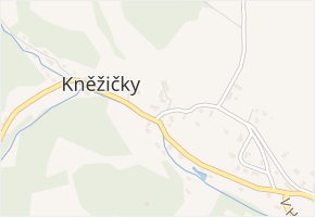 Kněžičky v obci Český Dub - mapa části obce