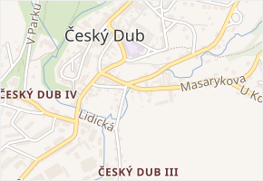 Masarykova v obci Český Dub - mapa ulice