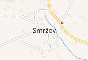 Smržov v obci Český Dub - mapa části obce