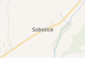 Sobotice v obci Český Dub - mapa části obce