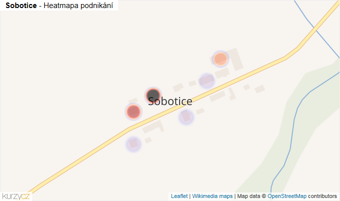 Mapa Sobotice - Firmy v části obce.