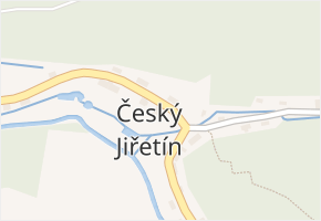 Český Jiřetín v obci Český Jiřetín - mapa části obce
