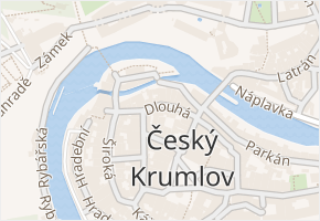 Dlouhá v obci Český Krumlov - mapa ulice