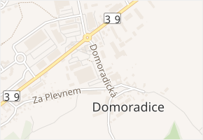 Domoradická v obci Český Krumlov - mapa ulice