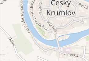 Hradební v obci Český Krumlov - mapa ulice