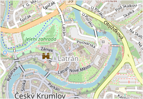 Klášterní Dvůr v obci Český Krumlov - mapa ulice